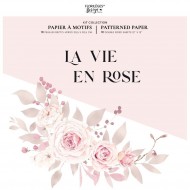 Colección de papeles 12x12 LA VIE EN ROSE Florileges FDPI124011