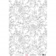 Papel de Calco con diseño A4 LA VIE EN ROSE 1 florilegesdesign FDPC124003