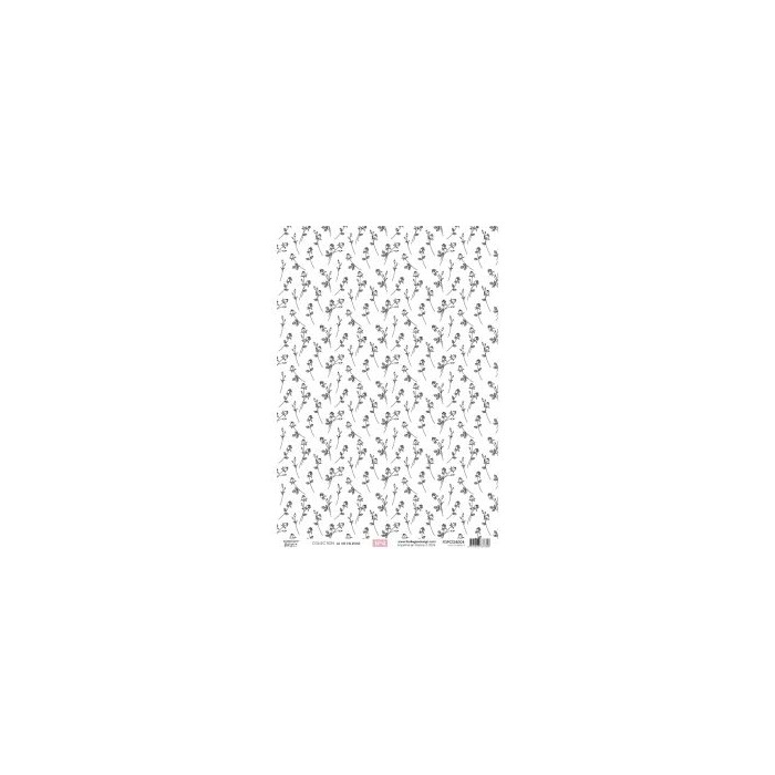 Kit papeles de calco A4 x 4 La Vie en Rose florilegesdesign FDPC2230010