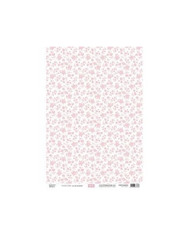 Kit papeles de calco A4 x 4 La Vie en Rose florilegesdesign FDPC2230010