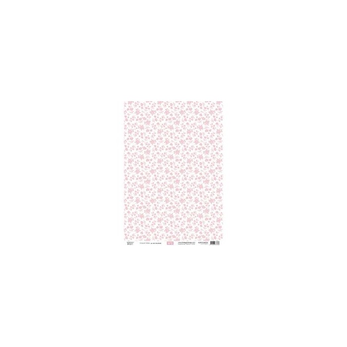 Kit papeles de calco A4 x 4 La Vie en Rose florilegesdesign FDPC2230010