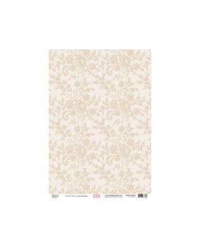 Kit papeles de calco A4 x 4 La Vie en Rose florilegesdesign FDPC2230010