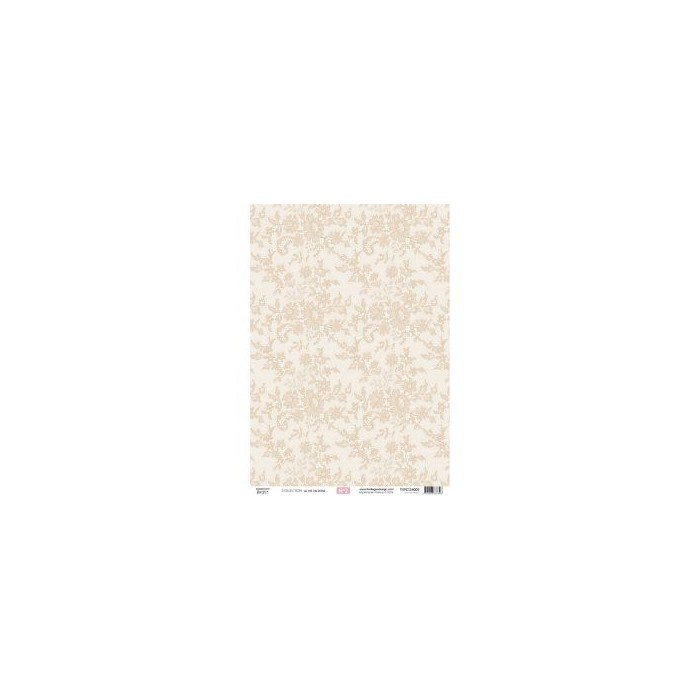 Kit papeles de calco A4 x 4 La Vie en Rose florilegesdesign FDPC2230010