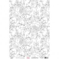 Kit papeles de calco A4 x 4 La Vie en Rose florilegesdesign FDPC2230010