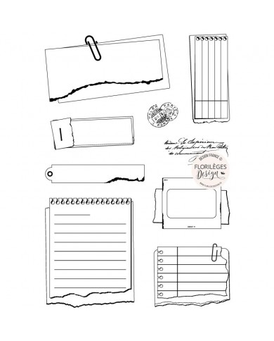 Clear stamps COMPOSITE LABELS Florileges FDCL223005 Clear stamps COMPOSITE LABELS Florileges FDCL223005