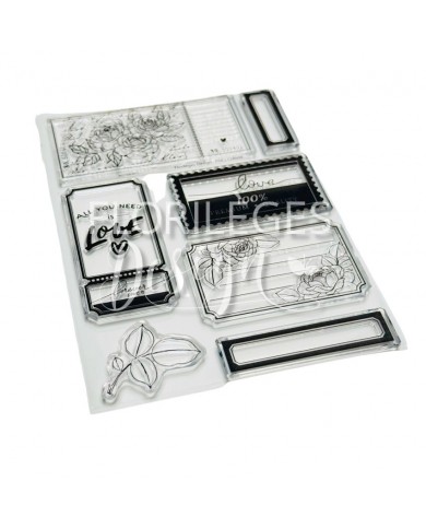 Clear stamps LOVE PREMIUM Florileges Clear stamps LOVE PREMIUM Florileges