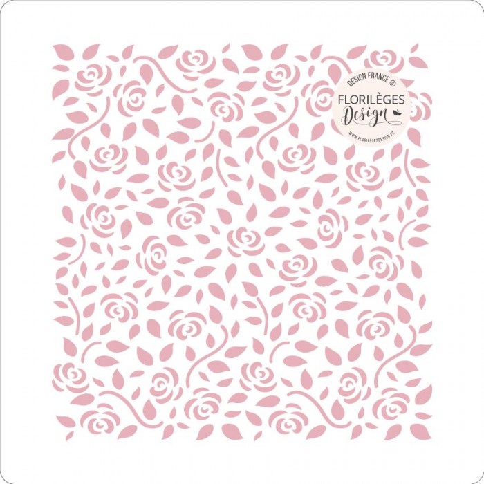 Stencil Pochoir ROSETTES Florileges FDS124003
