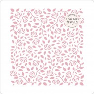 Stencil Pochoir ROSETTES Florileges FDS124003
