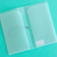 Carpeta almacenamiento Kimidori Colors 4.25x8" Puntos Mint
