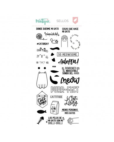 Sello Documenta cat lady de Mintopía