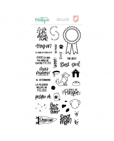 Sello Documenta dog mom de Mintopía