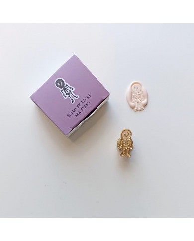 Sello de lacre sin mango esqueleto de Mintopía Sello de lacre sin mango esqueleto de Mintopía