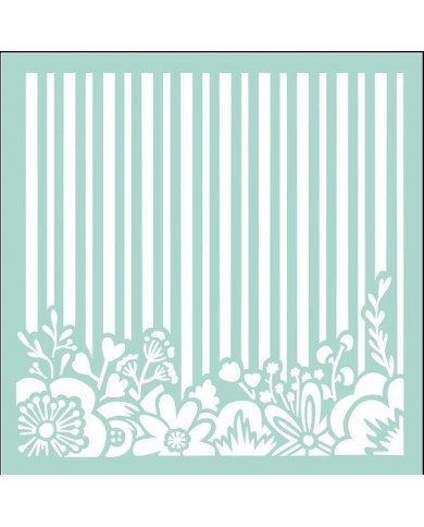 Stencil Johanna Rivero - Flores y Rayas