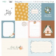 Papel tarjetas Holly Jolly 2
