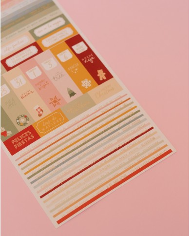 Pegatinas frases Holly Jolly