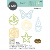 Troquel CHARMS Sizzix Thinlits Die Set By Eileen Hull 6/Pkg