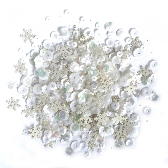 Lentejuelas surtidas Blizzard Snowflake 20g
