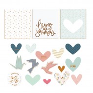 Lora -  Abril -Die cuts y sobres de vellum Layout
