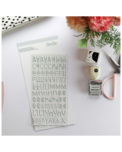 Alfabeto puffy Verde vintage Aluacid