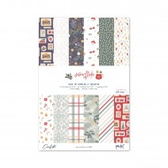 Bloc de 22 papeles y tarjetas en formato 6" x 8"- SNOWFLAKE