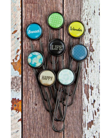 Clips variados TYPEWRITER KEYS – FREE SPIRIT