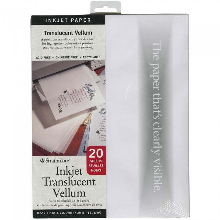 Strathmore Translucent Ink Jet Vellum 20/Pkg