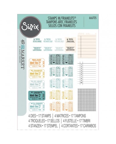 Clear Stamps With Framelits Die By 49 And Market Sizzix Forever Journal Essentials