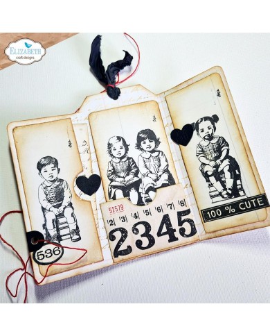 Sellos Elizabeth Craft Clear Stamps Measurements