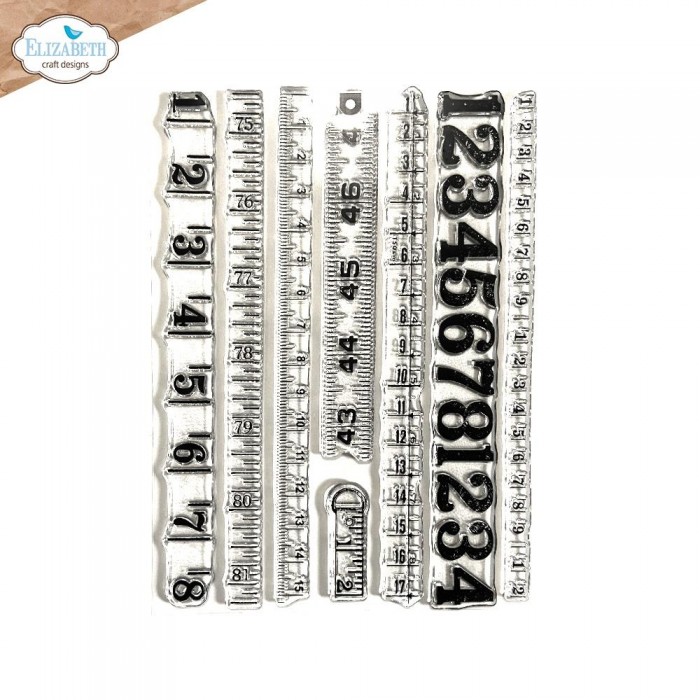Sellos Elizabeth Craft Clear Stamps Measurements