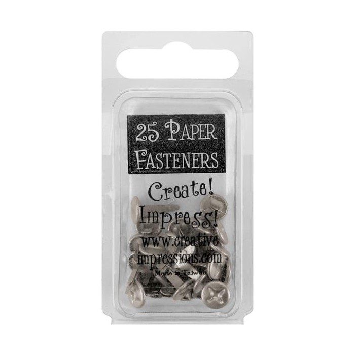 Brads Screw Heads - Pewter 25 unidades