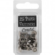 Brads Screw Heads - Pewter 25 unidades