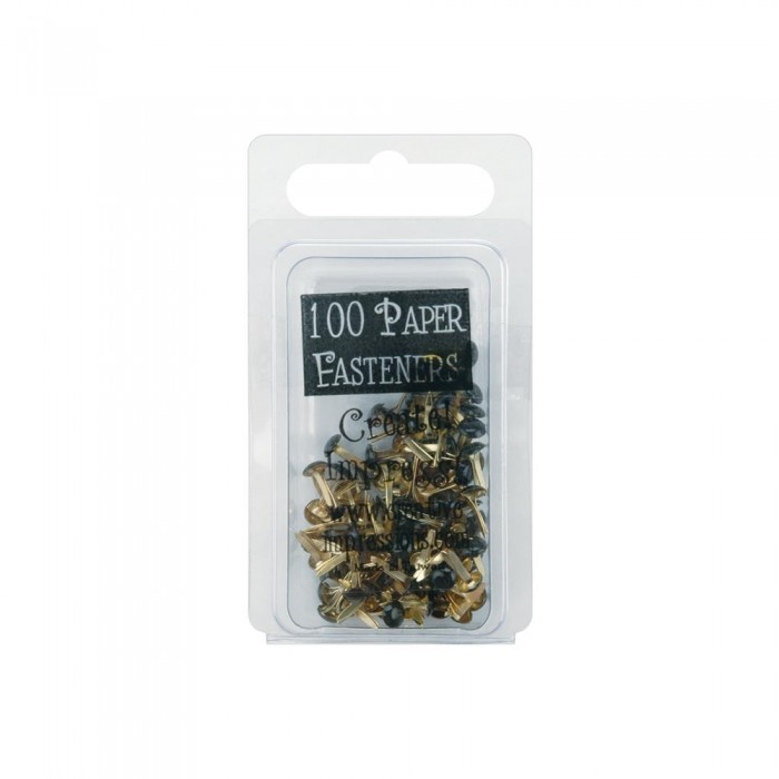 Brads Round - Black - Pewter 100 unidades 3mm