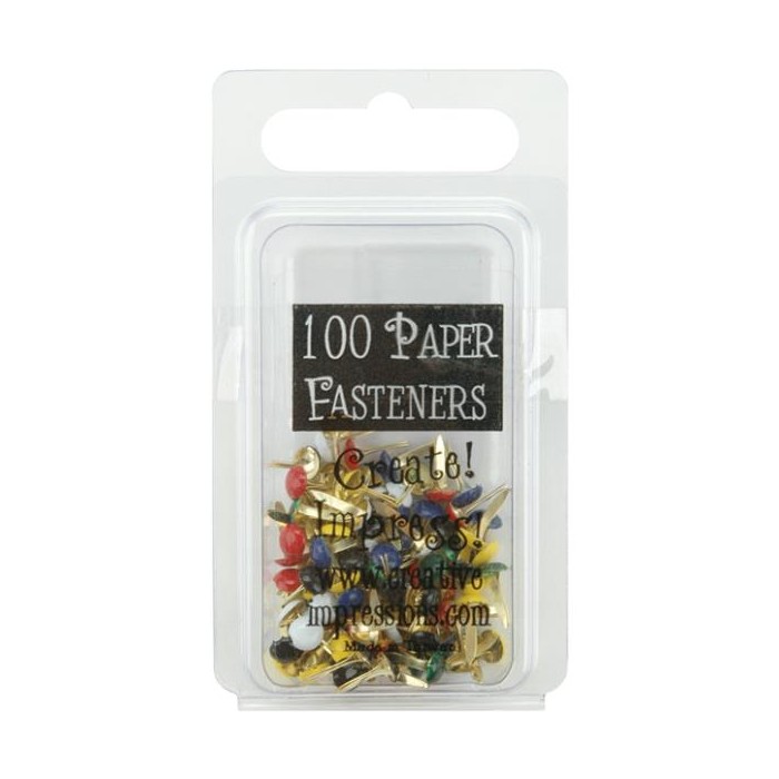 Brads Round - Primary - 100 unidades 3mm