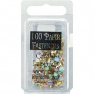 Brads Round - Pastel 100 unidades 3mm