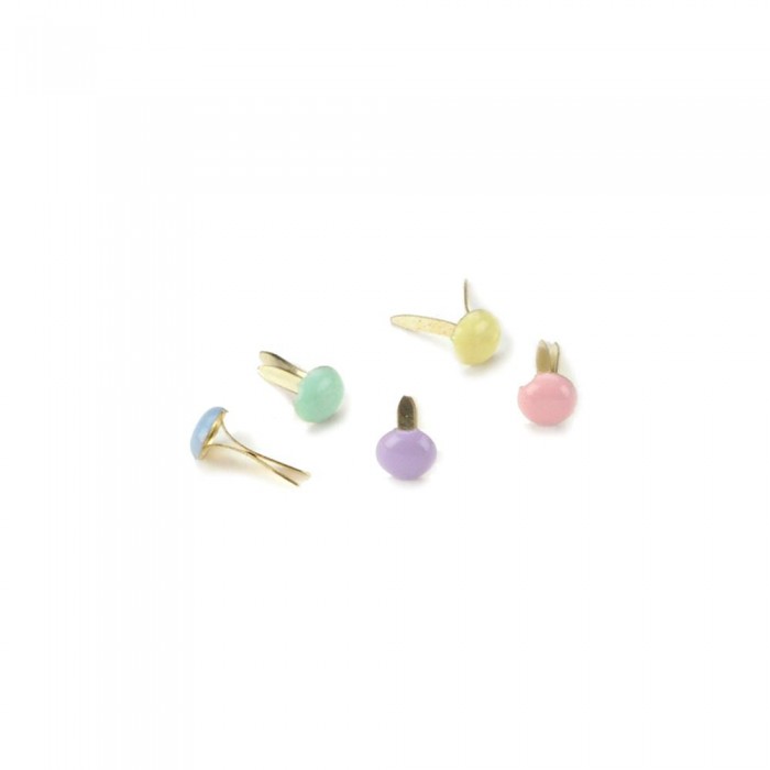 Brads Round - Pastel 100 unidades 3mm