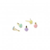 Brads Round - Pastel 100 unidades 3mm