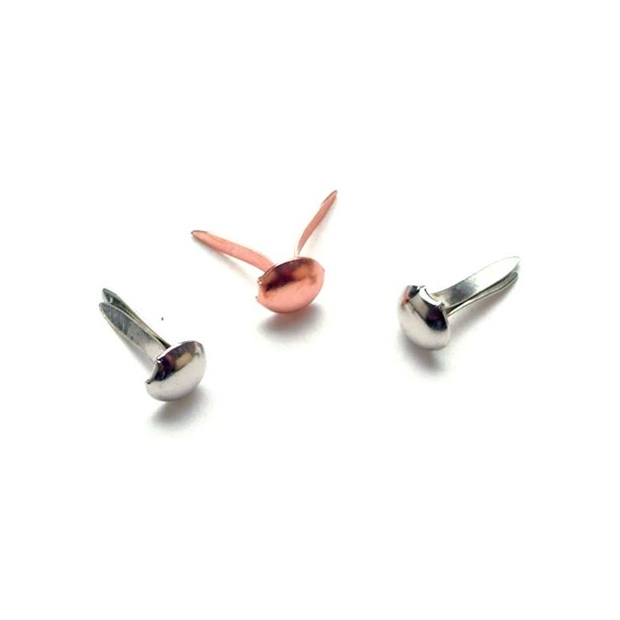 Brads Round - Metal Finishes 100 unidades 3mm