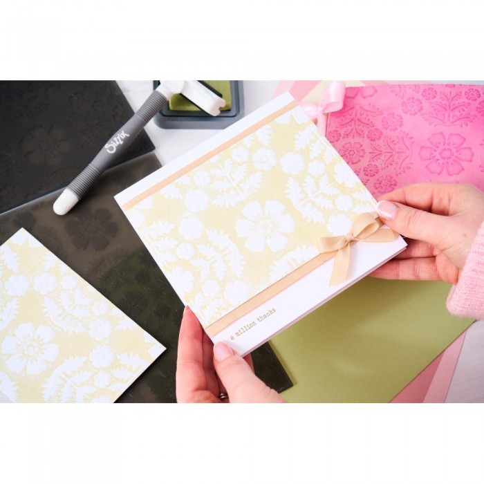 Carpeta de Embossing 3D Sizzix Floral Damask