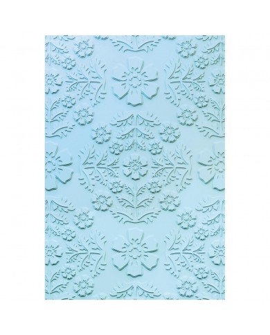 Carpeta de Embossing 3D Sizzix Floral Damask