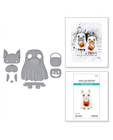 Troquel Woof-or-Treat Etched Dies from the Happy Haunting Collection