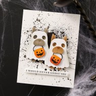 Troquel Woof-or-Treat Etched Dies from the Happy Haunting Collection