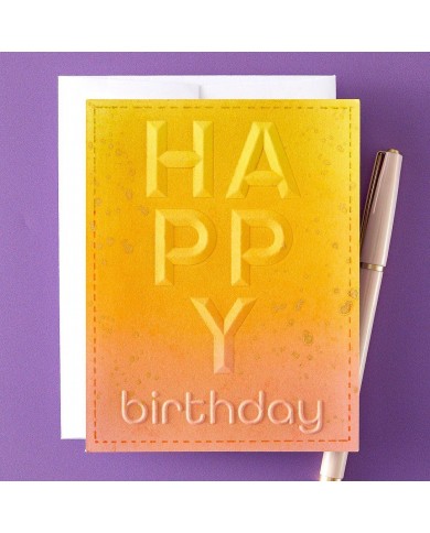 3D Embossing Folder Happy Spellbinders