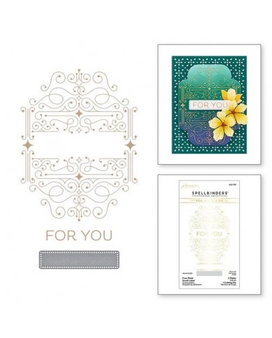 Glimmer Hot Foil Plate & Die Four Petal
