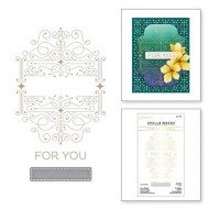 Glimmer Hot Foil Plate & Die Four Petal