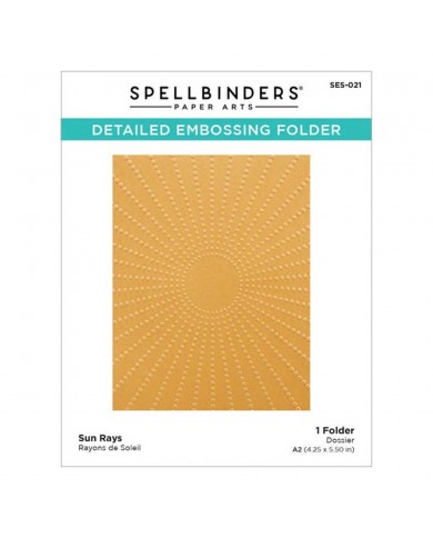 Carpeta de Embossing Spellbinders Embossing Folder Sun Rays