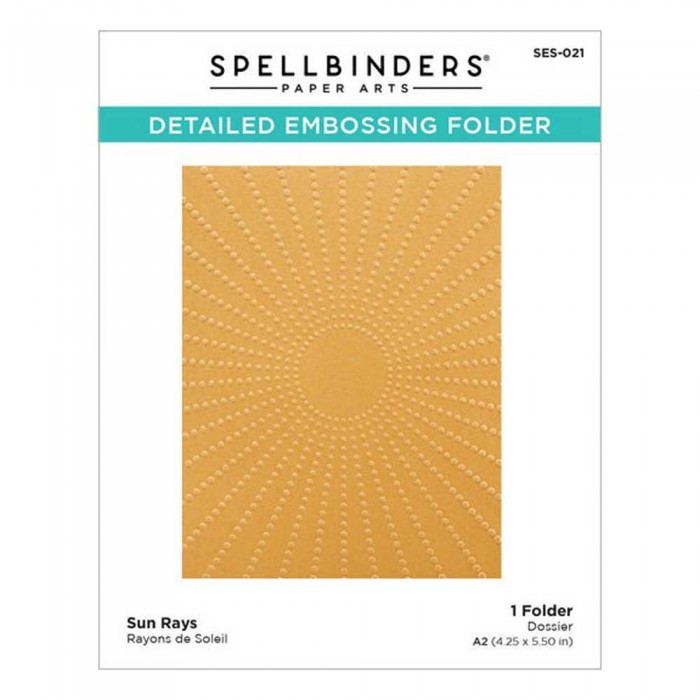 Carpeta de Embossing Spellbinders Embossing Folder Sun Rays