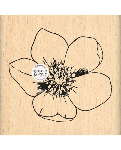 Sello de madera BEAUTIFUL ANEMONE Florileges FE323007 Sello de madera BEAUTIFUL ANEMONE Florileges FE323007