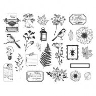 Die cuts vellum NATURE NOTEBOOK Florileges FDDC224002