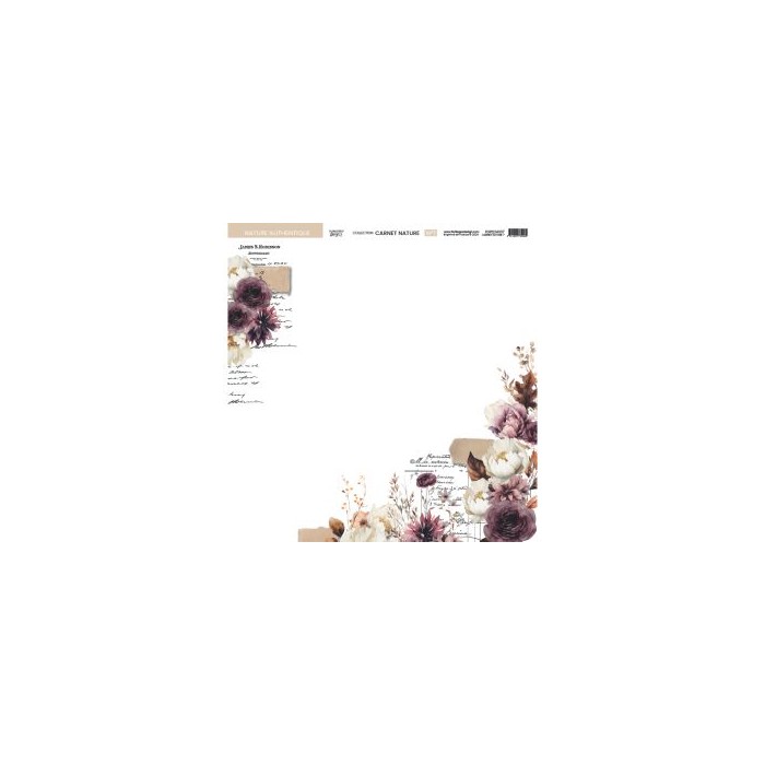 Colección de papeles 30x30 NATURE NOTEBOOK Florileges FDPI224011