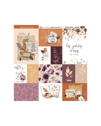 Colección de papeles 30x30 NATURE NOTEBOOK Florileges FDPI224011